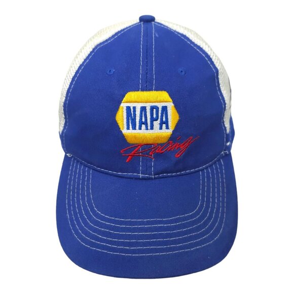 NAPA Racing NASCAR #24 Chase Elliott Hendrick Mesh Strapback Cap Double Stripe - Picture 1 of 15